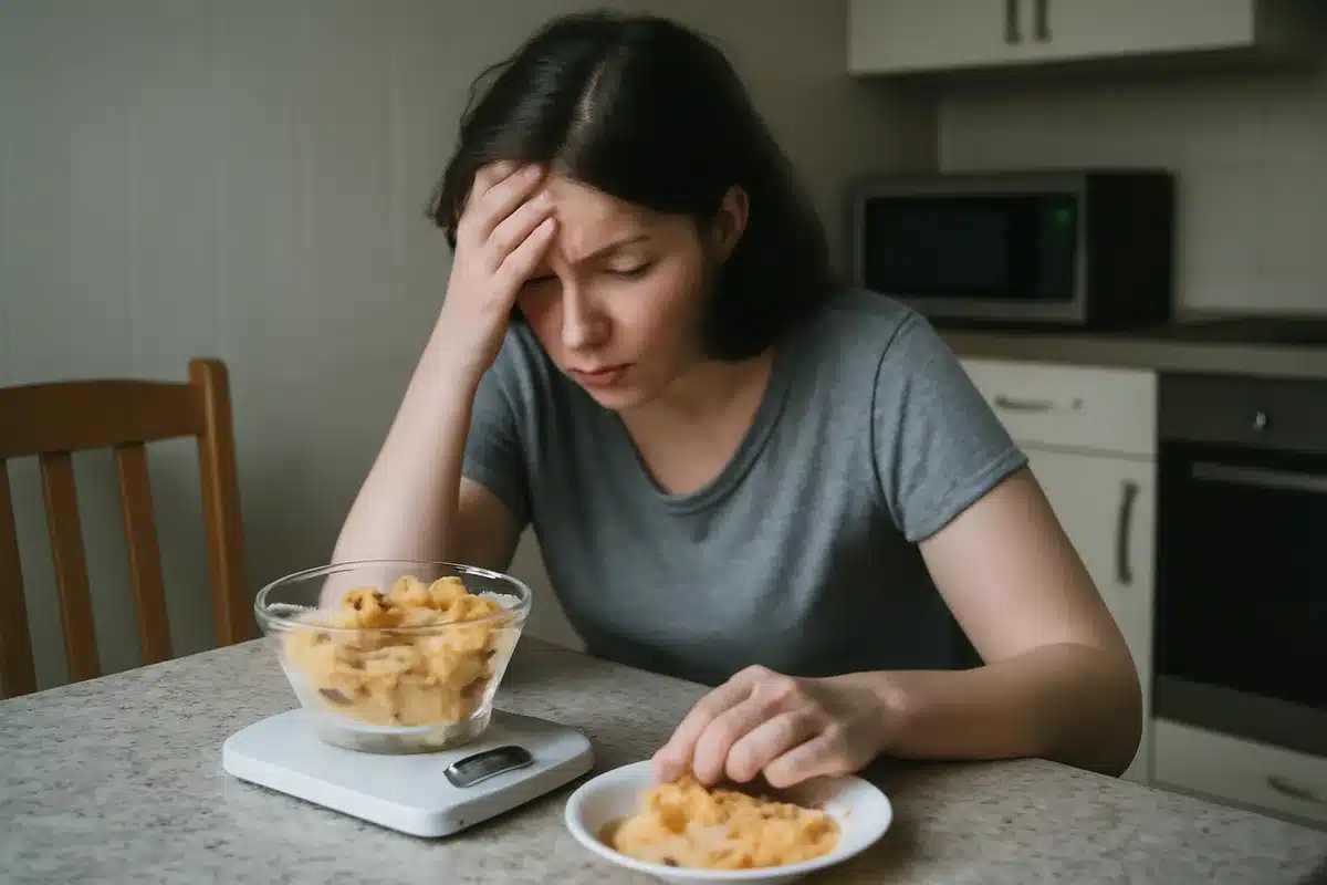 Erreurs courantes à éviter — Se fier uniquement à une formule sans vérifier l’impact concret sur la balance. Peser féculents cuits et confondre portions crues et cuites. Être excessivement strict au point d’alimenter des épisodes de restriction puis de compensation. Minimiser